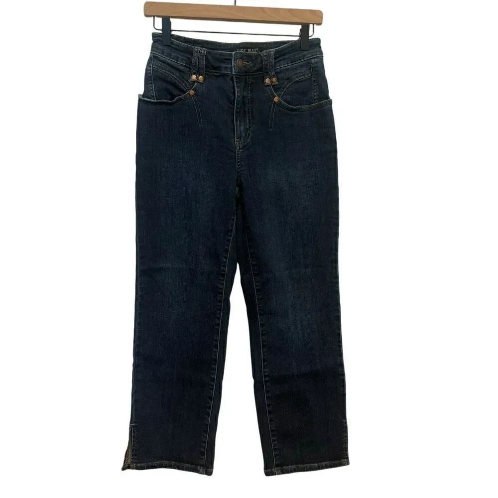 Judy Blue Alta High Rise Straight Leg Cropped Jeans Size 5/27